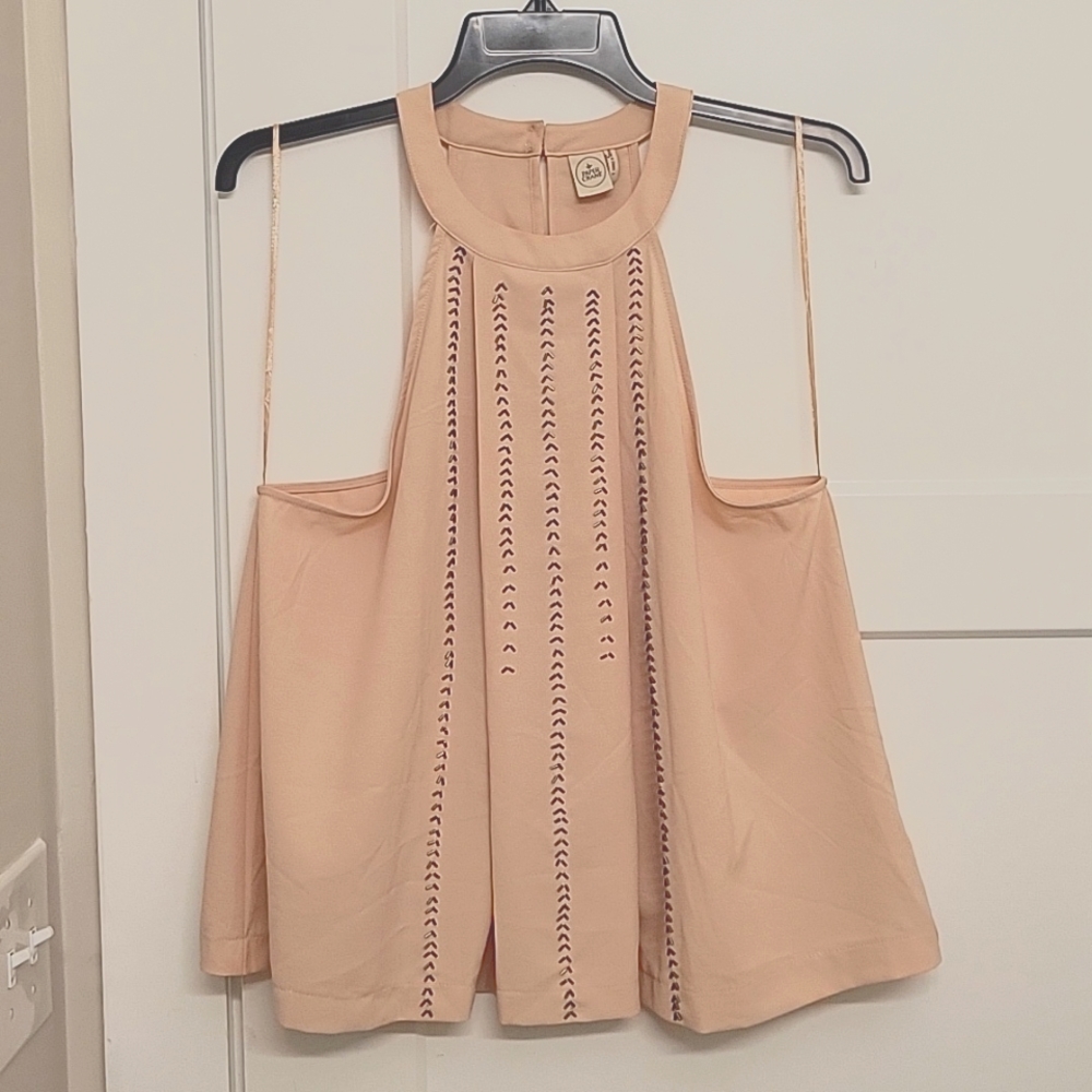 Paper Crane Pale Pink Halter Top